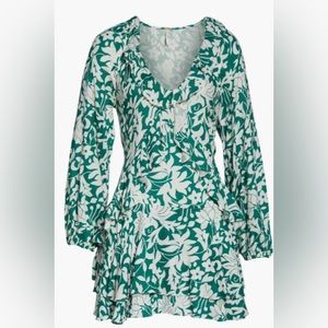 Rebecca Ruffle Long Sleeve Minidress